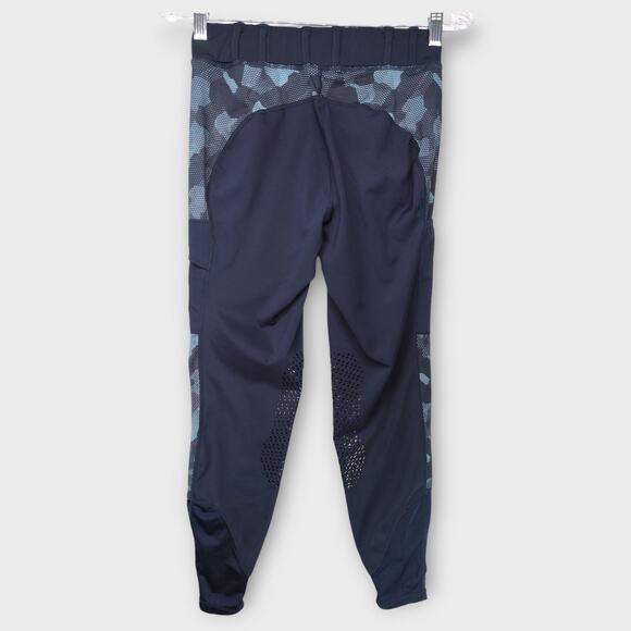 Women's HR Farm Equine Blue Equestrian Breeches Riding Pants Size Small - Picture 7 of 10